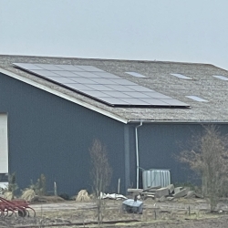 solcelle montering på lade